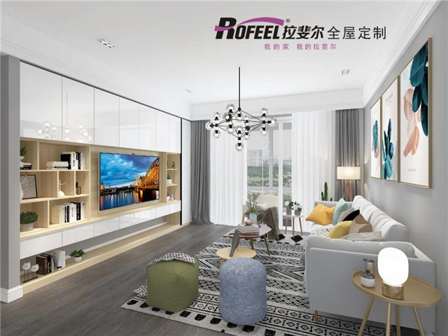 拉斐（fěi）爾全屋定製（zhì）|還在用土到掉渣的電視背景牆嗎？試試這樣設計！