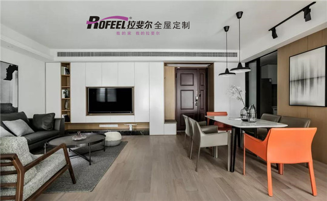 拉斐（fěi）爾全屋定製|87㎡現代簡約風住宅，一家人（rén）居住幸福感滿滿！