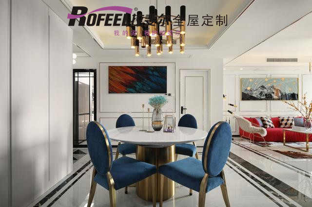 神马电影网全屋定製|輕奢風餐廳帶來與眾不同的就餐感受